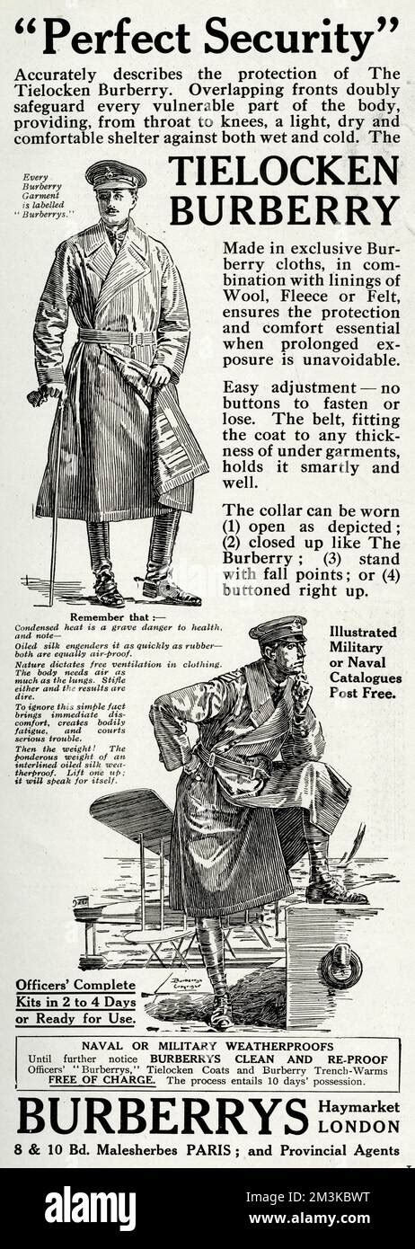 old burberry advert 1800|burberry coat 1916.